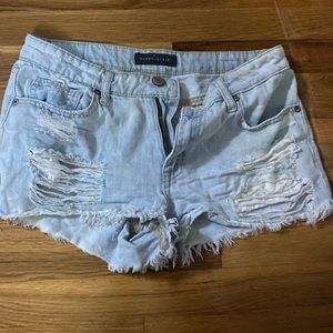 ripped aeropostale jean shorts